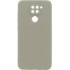 Oem Θήκη Σιλικόνης Matt Για Xiaomi Redmi Note 9 Γκρι